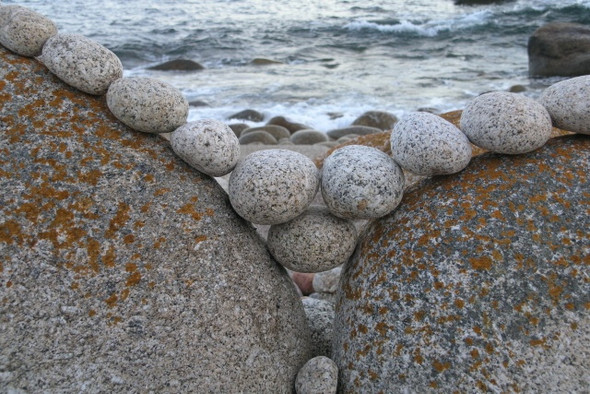 Photo 6"x4" Rock Art (2) Lethegus Rocks c2004