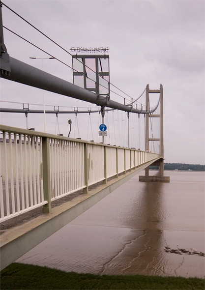 Photo 6"x4" Humber Bridge south tower Barton-Upon-Humber c2008