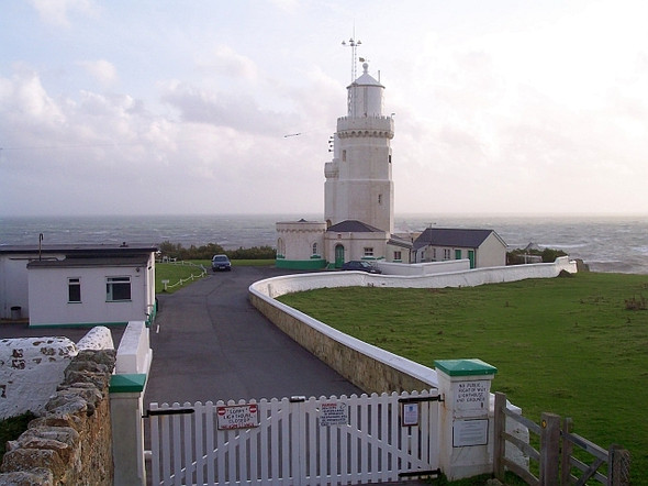 Photo 6"x4" St. Catherine's Point lighthouse Blackgang c2005