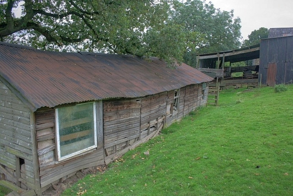 Photo 6"x4" Dilapidated Shed, Park Farm Lowna c2008
