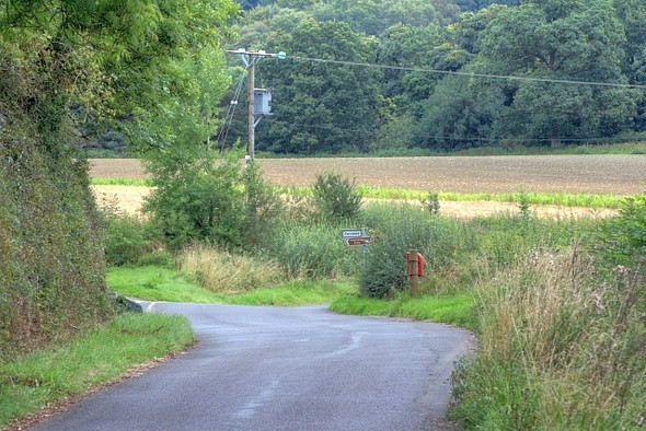 Photo 6"x4" Approaching Road Junction Near Lowna Gillamoor c2008