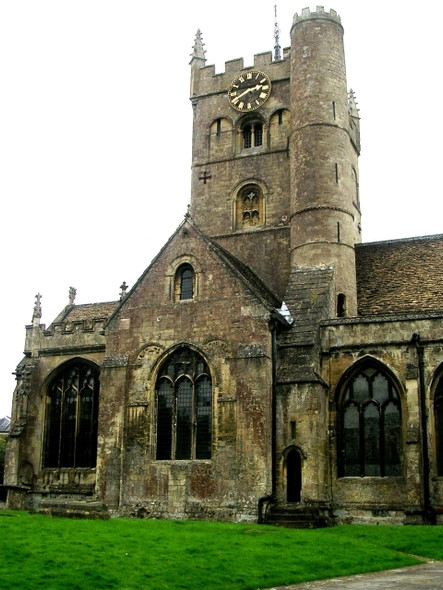 Photo 6"x4" St John the Baptist Church Tower - viewed from Churchyard Devizes c2008