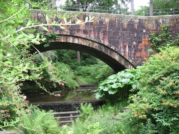 Photo 6"x4" Bridge in Lyme Park Danebank c2008