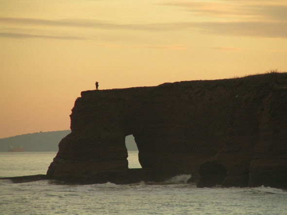 Photo 6"x4" Langstone rock Dawlish c2004