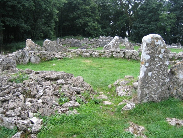 Photo 6"x4" Stone walls at Din Lligwy Brynrefail\/SH4886 c2008