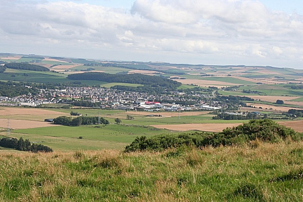 Photo 6"x4" Huntly from the north end of Clashmach Hill Huntly c2008