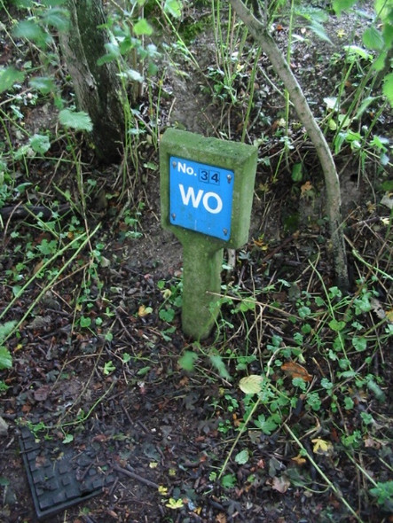 Photo 6"x4" Mains water marker? Elham c2008