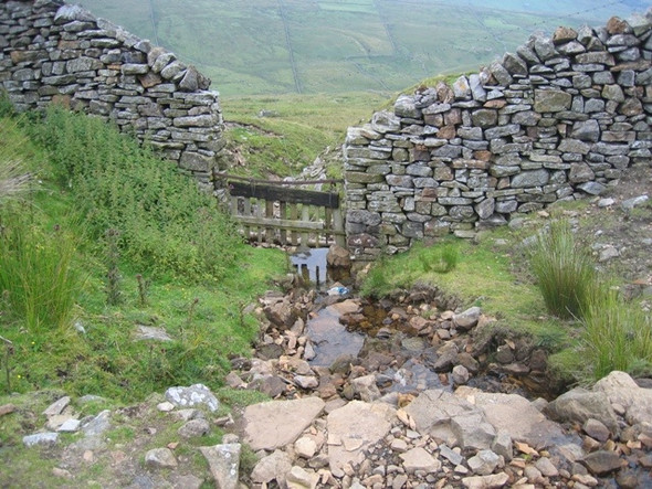 Photo 6"x4" Stream below Providence mine Muker c2008