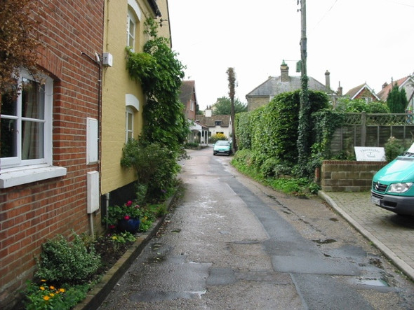 Photo 6"x4" Looking SW along North Lyminge Lane Lyminge c2008