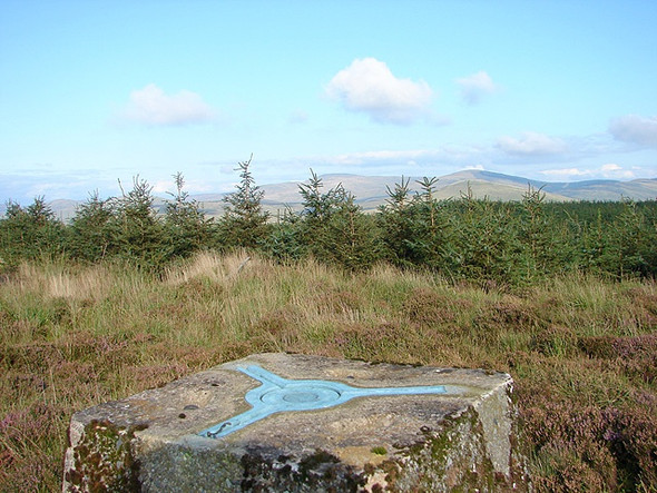 Photo 6"x4" Line of sight to Plynlimon Cwmsymlog c2008