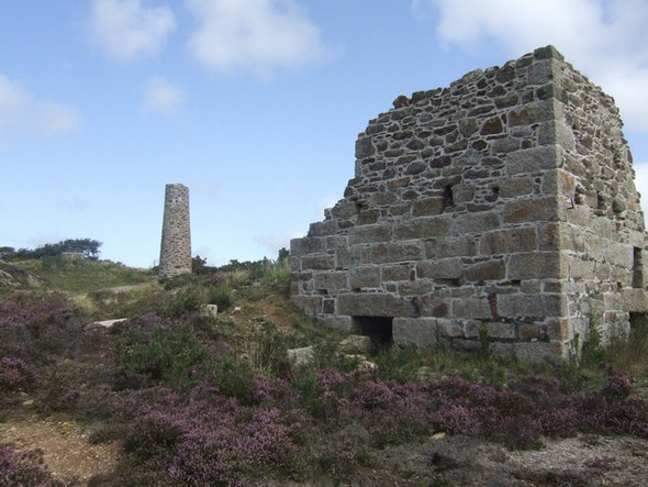 Photo 6"x4" Calciners at Wheal Peevor Redruth c2008