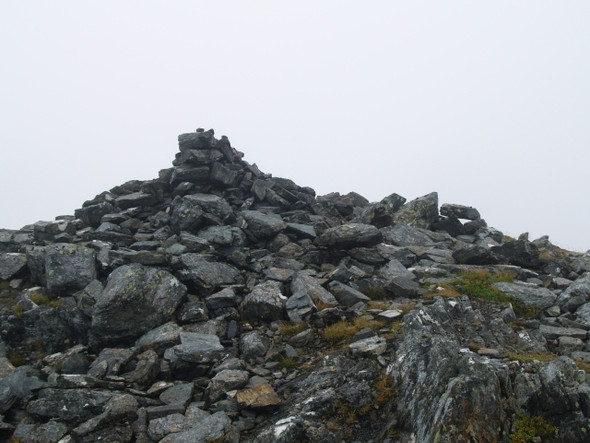 Photo 6"x4" Summit cairn, Beinn Airigh Charr Beinn Airigh Charr c2008