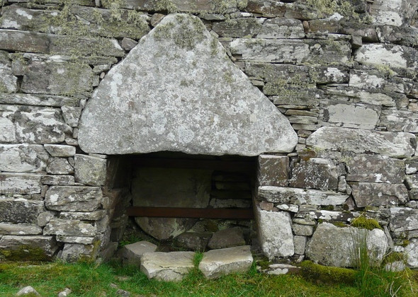 Photo 6"x4" Doorway at Dun Dornaigil broch (Detail) Dun Dornaigil (Broch) c2008
