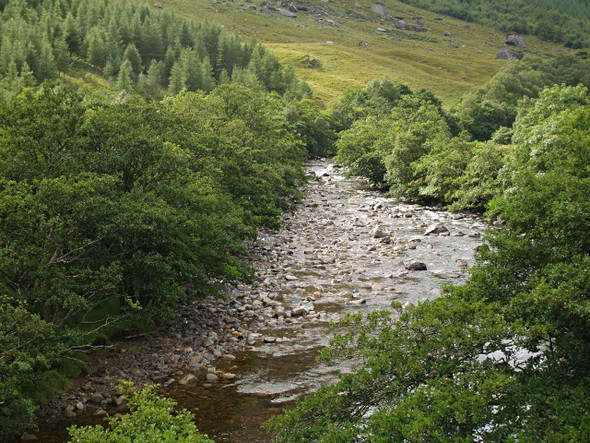 Photo 6"x4" Abhainn a' Ghlinne Bhig Dun Grugaig c2008