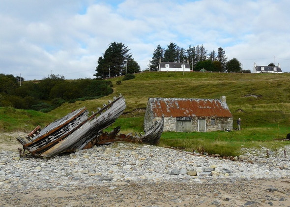 Photo 6"x4" Old wreck at Talmine Talmine c2008