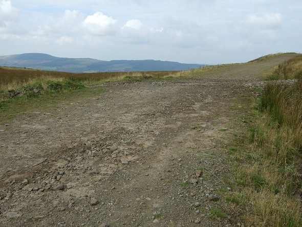 Photo 6"x4" Path intersecting Sarn Helen Roman Road, Hirfynydd Nant-y-cafn c2008