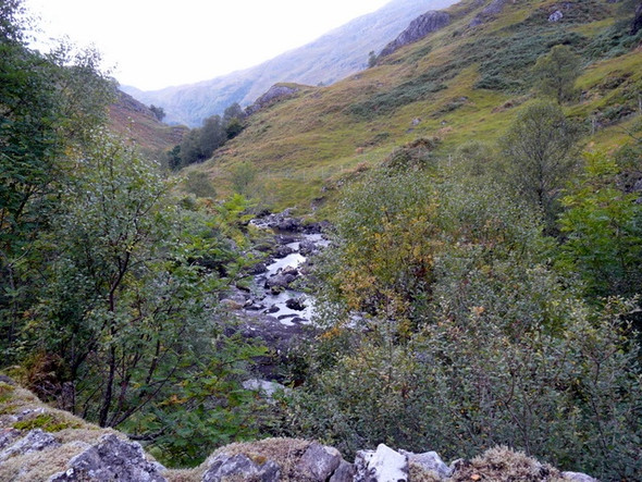 Photo 6"x4" Lochourn river Kinloch Hourn c2008