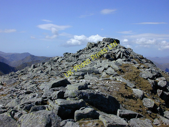 Photo 6"x4" The summit of An Cliseam (Clisham) Bun Abhainn Eadarra c2004