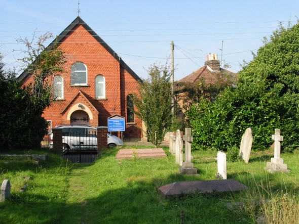 Photo 6"x4" Baptist church from the cemetery opposite Swanley\/TQ5168 c2008