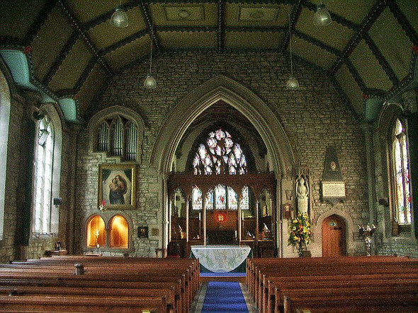 Photo 6"x4" The Parish Church of St Mary's Luddenden, Interior Luddenden c2008