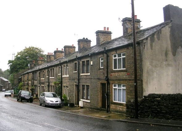 Photo 6"x4" Houses - Oldham Road, Rishworth Booth Wood c2008