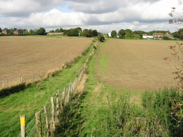 Photo 6"x4" Footpath to Holt Street, Nonington Frogham\/TR2550 c2008