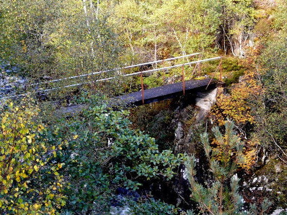 Photo 6"x4" Footbridge across the River Cannich Cannich c2008