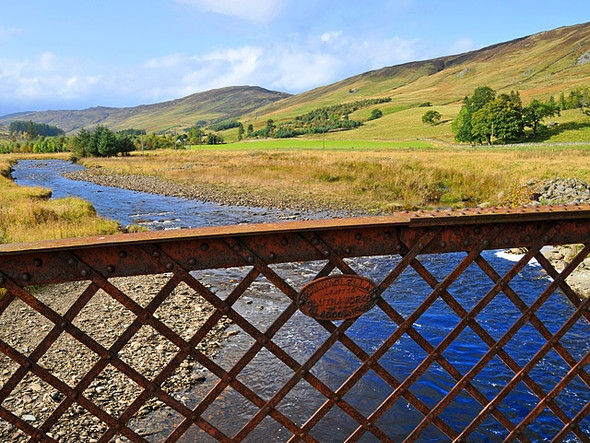 Photo 6"x4" River Quaich above the Tirchardie Bridge Creag Shoilleir\/NN8340 c2008