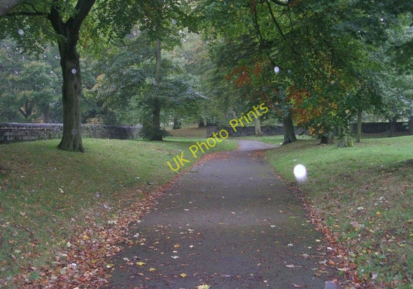 Photo 6"x4" Grounds of Cliffe Castle (on a rainy day!) - Skipton Road Keighley c2008