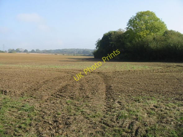 Photo 6"x4" Farmland, looking NE towards Calcott Broad Oak\/TR1661 c2008