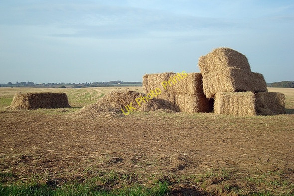Photo 6"x4" Giant haystacks no longer Towton c2008