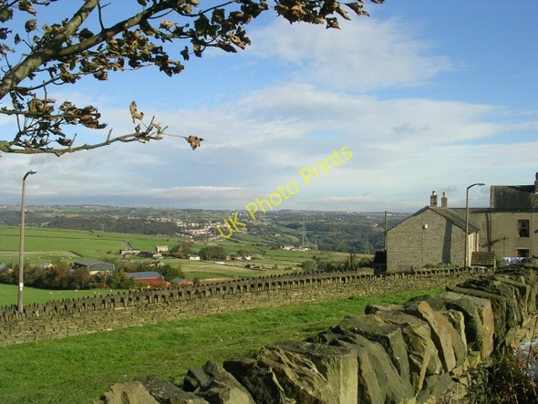 Photo 6"x4" View from War Memorial - Pinnar Lane Halifax c2008