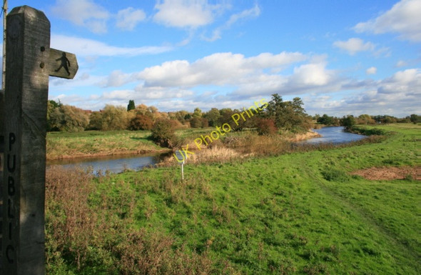 Photo 6"x4" River Derwent flood plain Elvaston c2008