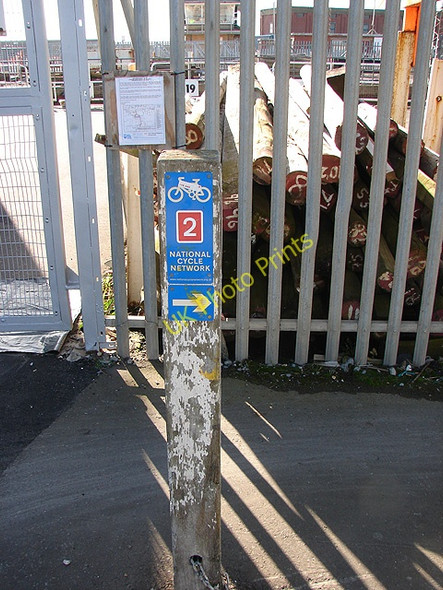 Photo 6"x4" National Cycle Route 2 across the entrance to Shoreham Eastern Harbour Southwick\/TQ2405 c2008