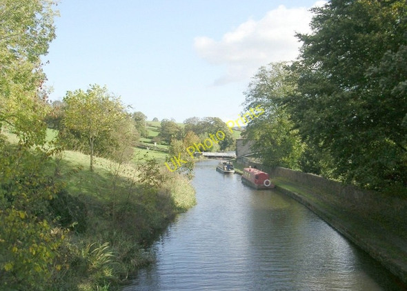 Photo 6"x4" View of Leeds & Liverpool Canal from Canal Bridge 186 - off Newby Road Junction c2008