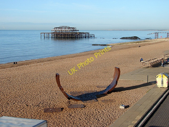 Photo 6"x4" View from the esplanade Hove c2008