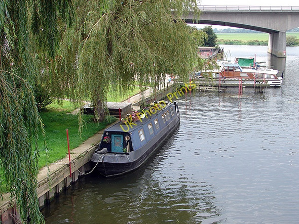 Photo 6"x4" Moored on the Great Ouse Godmanchester c2008