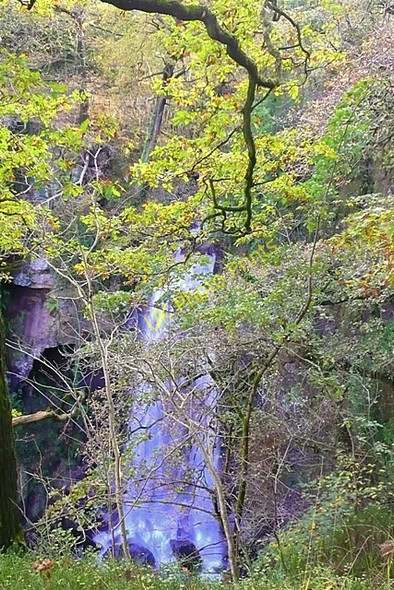 Photo 6"x4" Melin Court waterfall Melincourt c2008 P1