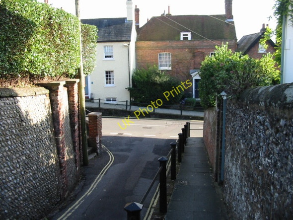 Photo 6"x4" Junction of King Street with Maltravers Street Arundel c2008