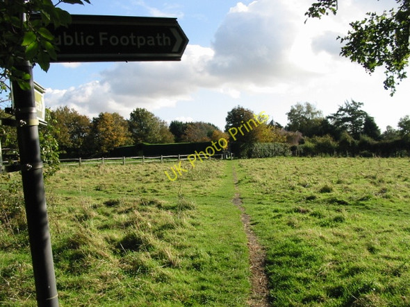 Photo 6"x4" Footpath to the church of St Peter and St Mary, Fishbourne Chichester c2008