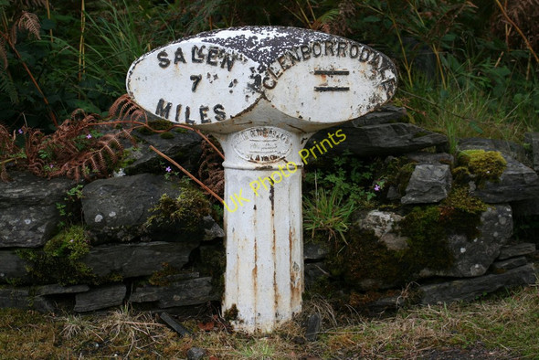 Photo 6"x4" Milepost, Glenborrodale Glenborrodale c2008