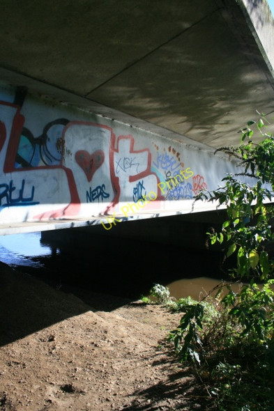 Photo 6"x4" A Graffitied Beam Bridge Alvaston c2008