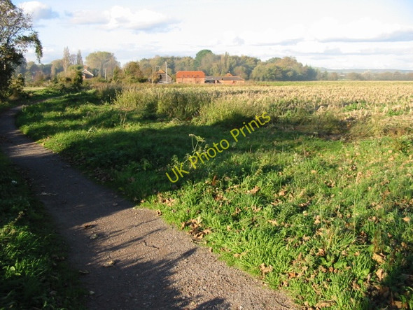 Photo 6"x4" Path to Apuldram Chichester c2008
