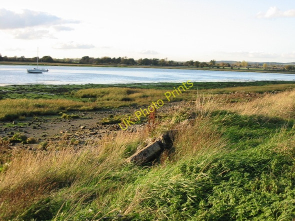 Photo 6"x4" Evening sun on Fishbourne Channel Apuldram c2008