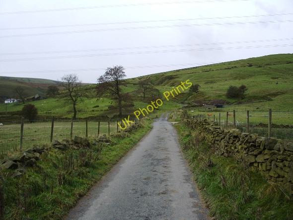 Photo 6"x4" Road to Gorpley Reservoir Water Works Clough Foot c2008