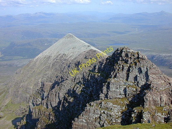 Photo 6"x4" The ridge to Ghlas Mheall Liath Dundonnell c2003