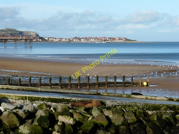 Photo 6"x4" The beach, Colwyn Bay at low tide. Colwyn Bay\/Bae Colwyn c2008
