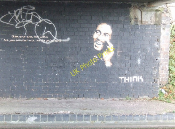 Photo 6"x4" Graffiti on the Perry Barr Lock Bridge Perry Barr c2008