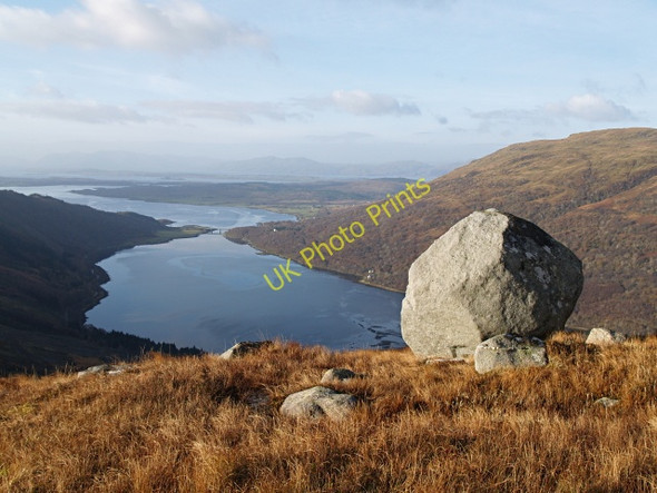 Photo 6"x4" Boulder above Allt Buidhe Fasnacloich c2008