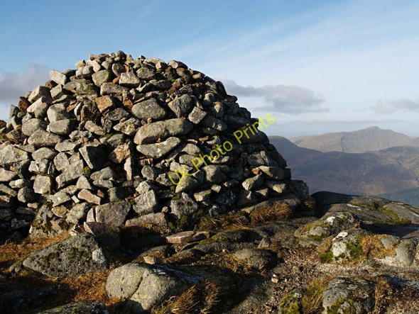 Photo 6"x4" Summit Cairn, Beinn Sgulaird Stob Gaibhre c2008